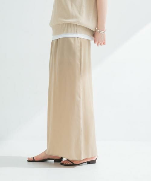 URBAN RESEARCH / アーバンリサーチ スカート | 『2サイズ展開』キュプラサテンストレートスカート | 詳細13