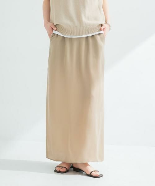 URBAN RESEARCH / アーバンリサーチ スカート | 『2サイズ展開』キュプラサテンストレートスカート | 詳細16