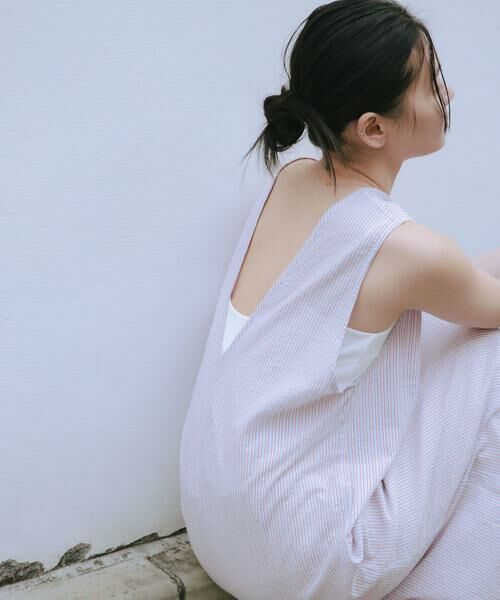 URBAN RESEARCH / アーバンリサーチ ワンピース | new basic　インドコットンサッカーストライプワンピース | 詳細2