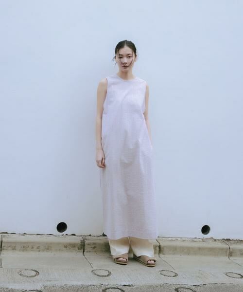 URBAN RESEARCH / アーバンリサーチ ワンピース | new basic　インドコットンサッカーストライプワンピース | 詳細5