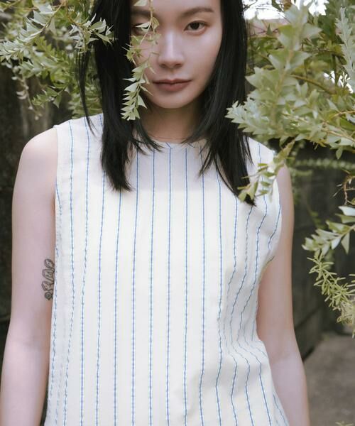 URBAN RESEARCH / アーバンリサーチ ワンピース | new basic　インドコットンサッカーストライプワンピース | 詳細14