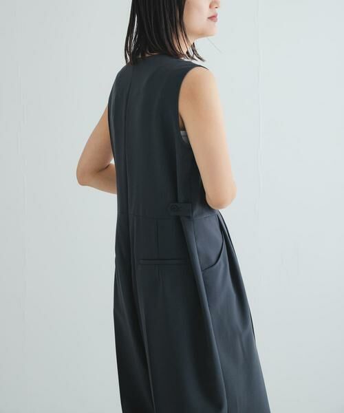 URBAN RESEARCH / アーバンリサーチ サロペット・オールインワン | Uネックタックオールインワン | 詳細2