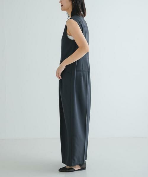 URBAN RESEARCH / アーバンリサーチ サロペット・オールインワン | Uネックタックオールインワン | 詳細4