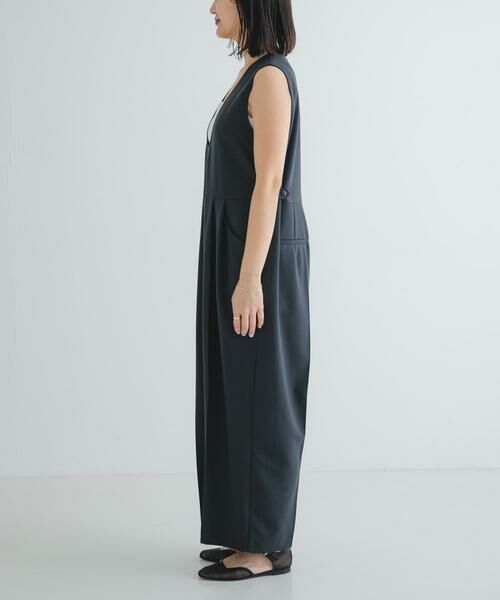 URBAN RESEARCH / アーバンリサーチ サロペット・オールインワン | Uネックタックオールインワン | 詳細9