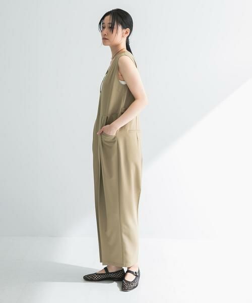 URBAN RESEARCH / アーバンリサーチ サロペット・オールインワン | Uネックタックオールインワン | 詳細15