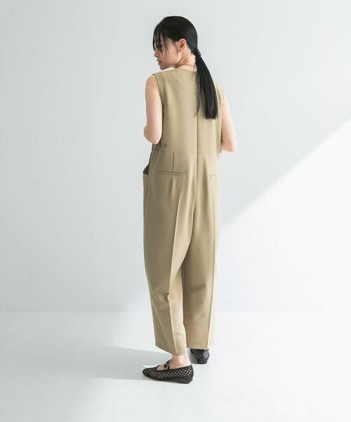 URBAN RESEARCH / アーバンリサーチ サロペット・オールインワン | Uネックタックオールインワン | 詳細16