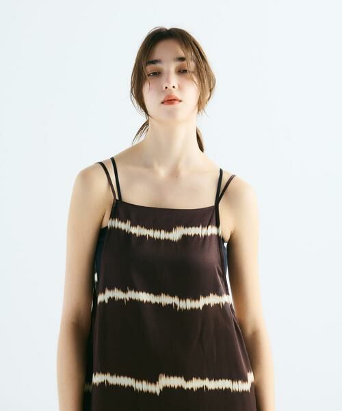 URBAN RESEARCH / アーバンリサーチ ワンピース | シルクミックスボーダープリントワンピース | 詳細1