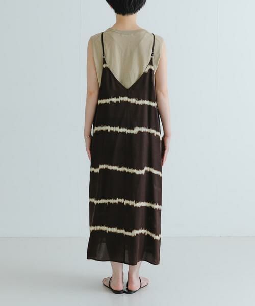 URBAN RESEARCH / アーバンリサーチ ワンピース | シルクミックスボーダープリントワンピース | 詳細10