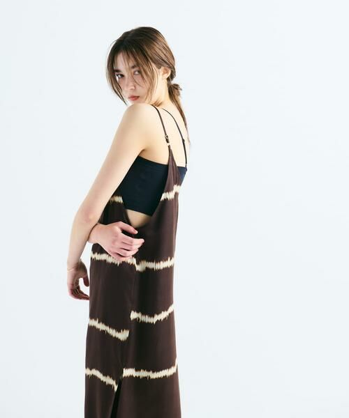 URBAN RESEARCH / アーバンリサーチ ワンピース | シルクミックスボーダープリントワンピース | 詳細2