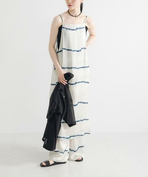 URBAN RESEARCH / アーバンリサーチ ワンピース | シルクミックスボーダープリントワンピース | 詳細17