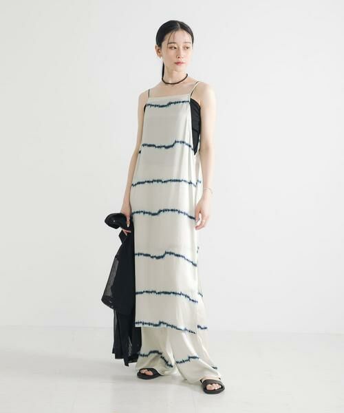 URBAN RESEARCH / アーバンリサーチ ワンピース | シルクミックスボーダープリントワンピース | 詳細18