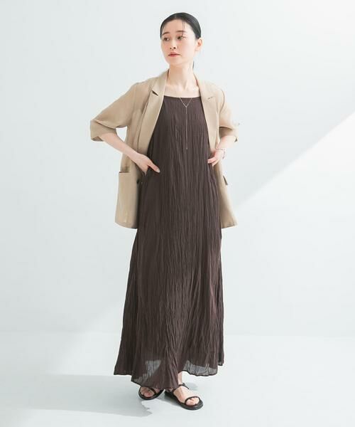 URBAN RESEARCH / アーバンリサーチ ワンピース | コットンクリンクルキャミワンピース | 詳細11