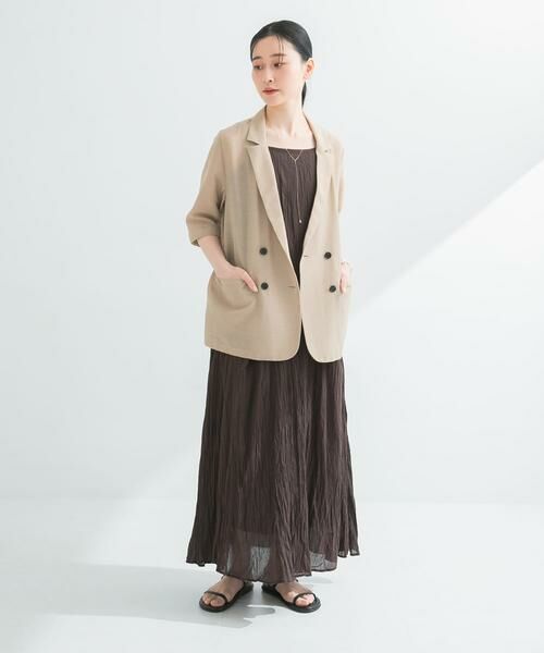 URBAN RESEARCH / アーバンリサーチ ワンピース | コットンクリンクルキャミワンピース | 詳細12