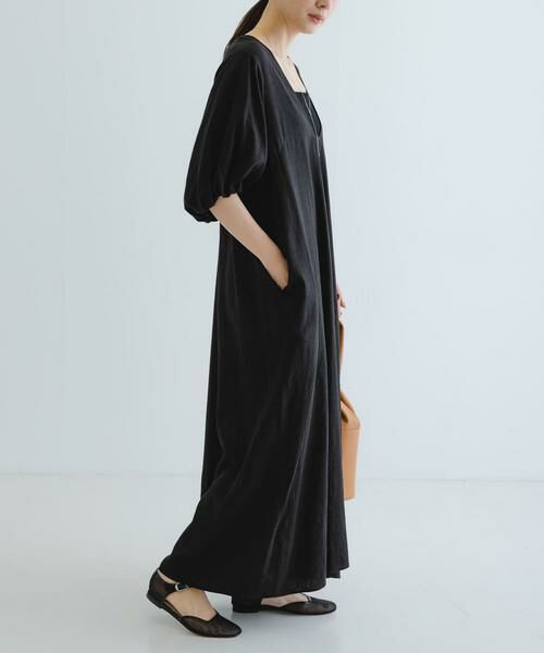 URBAN RESEARCH / アーバンリサーチ ワンピース | リネンレーヨンUネックワンピース | 詳細3