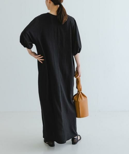 セール】 リネンレーヨンUネックワンピース （ワンピース