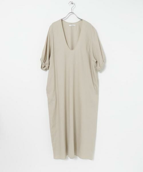 URBAN RESEARCH / アーバンリサーチ ワンピース | リネンレーヨンUネックワンピース | 詳細21