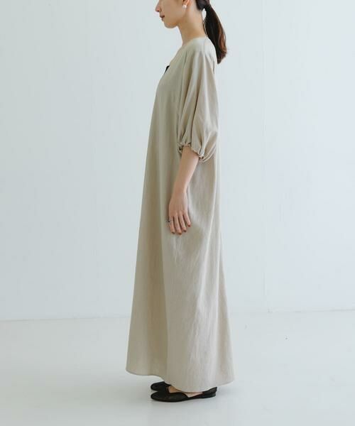 URBAN RESEARCH / アーバンリサーチ ワンピース | リネンレーヨンUネックワンピース | 詳細19
