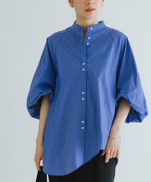 URBAN RESEARCH / アーバンリサーチ シャツ・ブラウス | イレギュラーヘムスタンドカラーブラウス | 詳細2