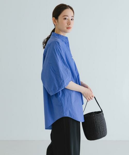 URBAN RESEARCH / アーバンリサーチ シャツ・ブラウス | イレギュラーヘムスタンドカラーブラウス | 詳細5