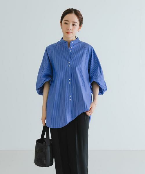 URBAN RESEARCH / アーバンリサーチ シャツ・ブラウス | イレギュラーヘムスタンドカラーブラウス | 詳細6