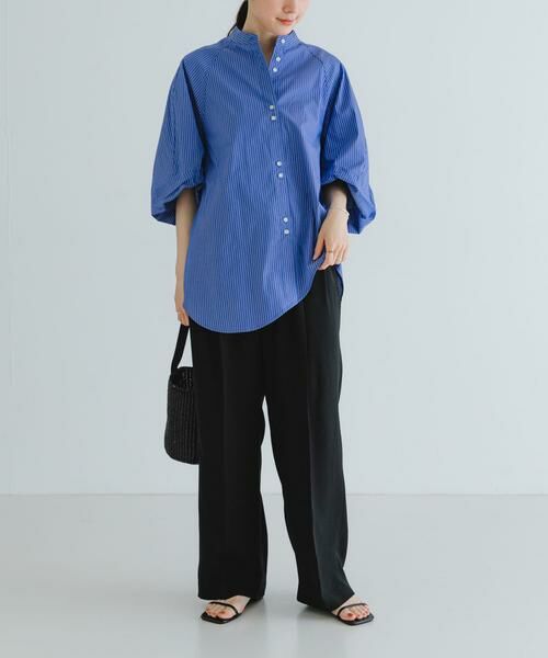 URBAN RESEARCH / アーバンリサーチ シャツ・ブラウス | イレギュラーヘムスタンドカラーブラウス | 詳細8