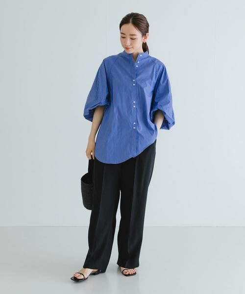 URBAN RESEARCH / アーバンリサーチ シャツ・ブラウス | イレギュラーヘムスタンドカラーブラウス | 詳細9