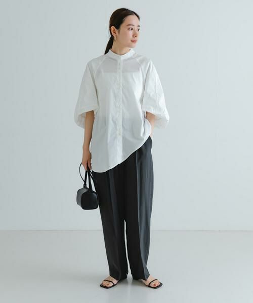 URBAN RESEARCH / アーバンリサーチ シャツ・ブラウス | イレギュラーヘムスタンドカラーブラウス | 詳細25