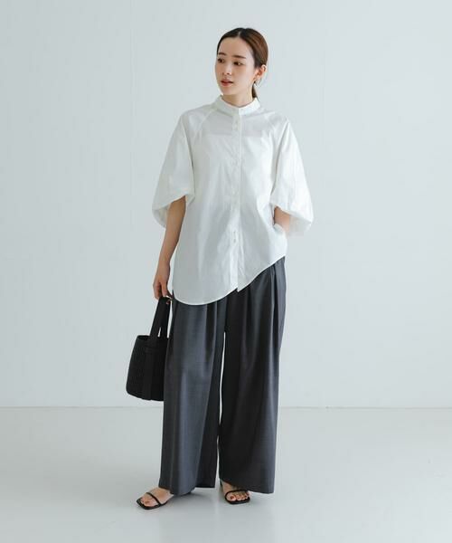 URBAN RESEARCH / アーバンリサーチ シャツ・ブラウス | イレギュラーヘムスタンドカラーブラウス | 詳細26