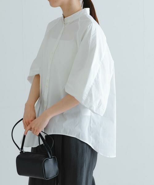 URBAN RESEARCH / アーバンリサーチ シャツ・ブラウス | イレギュラーヘムスタンドカラーブラウス | 詳細17