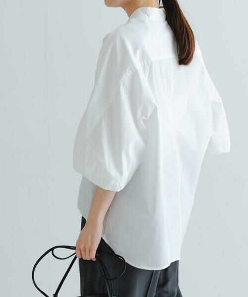 URBAN RESEARCH / アーバンリサーチ シャツ・ブラウス | イレギュラーヘムスタンドカラーブラウス | 詳細18