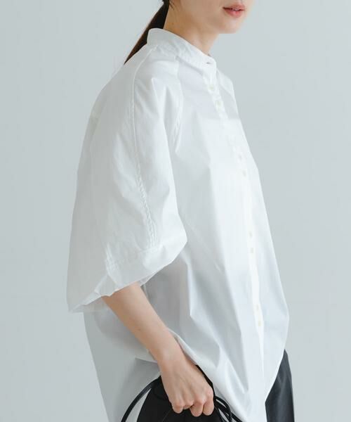 URBAN RESEARCH / アーバンリサーチ シャツ・ブラウス | イレギュラーヘムスタンドカラーブラウス | 詳細19