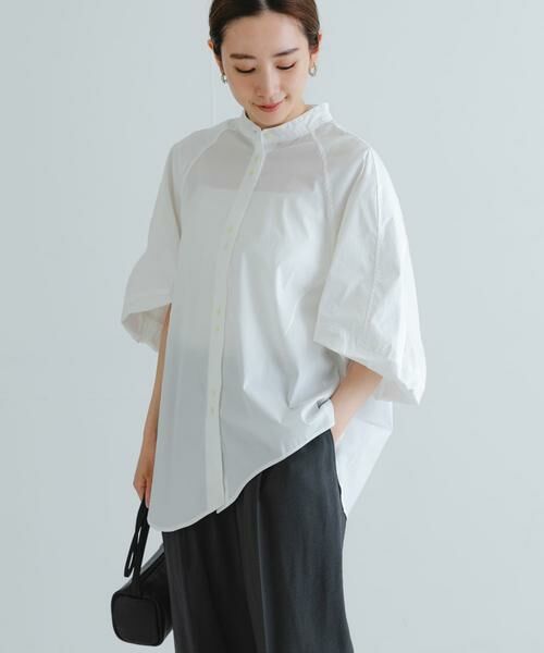 URBAN RESEARCH / アーバンリサーチ シャツ・ブラウス | イレギュラーヘムスタンドカラーブラウス | 詳細21