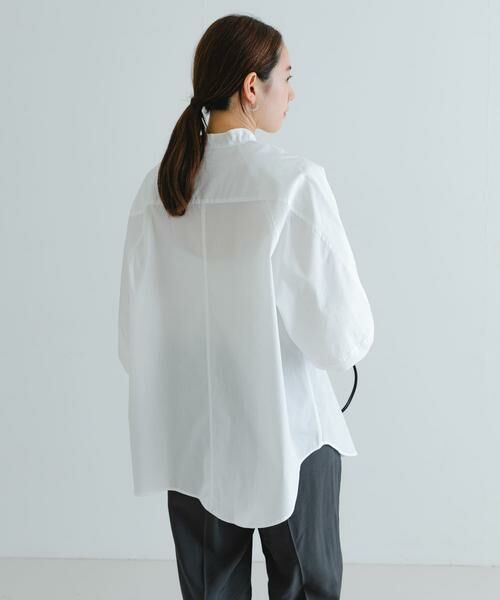 URBAN RESEARCH / アーバンリサーチ シャツ・ブラウス | イレギュラーヘムスタンドカラーブラウス | 詳細22