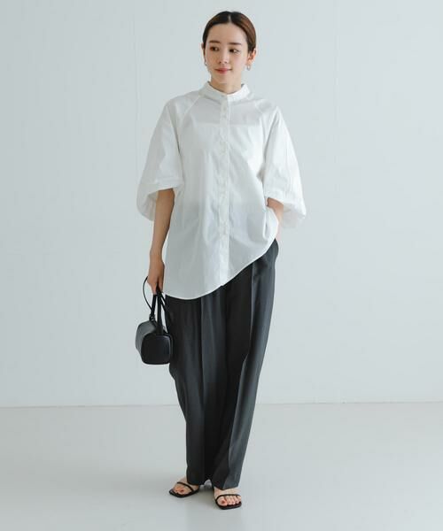 URBAN RESEARCH / アーバンリサーチ シャツ・ブラウス | イレギュラーヘムスタンドカラーブラウス | 詳細24