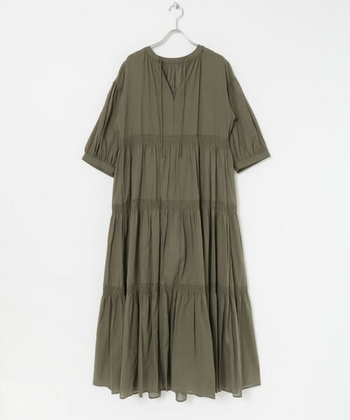 URBAN RESEARCH / アーバンリサーチ ワンピース | コットンボイルティアードワンピース | 詳細8