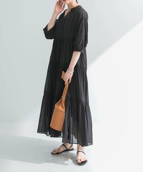 URBAN RESEARCH / アーバンリサーチ ワンピース | コットンボイルティアードワンピース | 詳細14