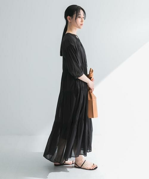 URBAN RESEARCH / アーバンリサーチ ワンピース | コットンボイルティアードワンピース | 詳細18