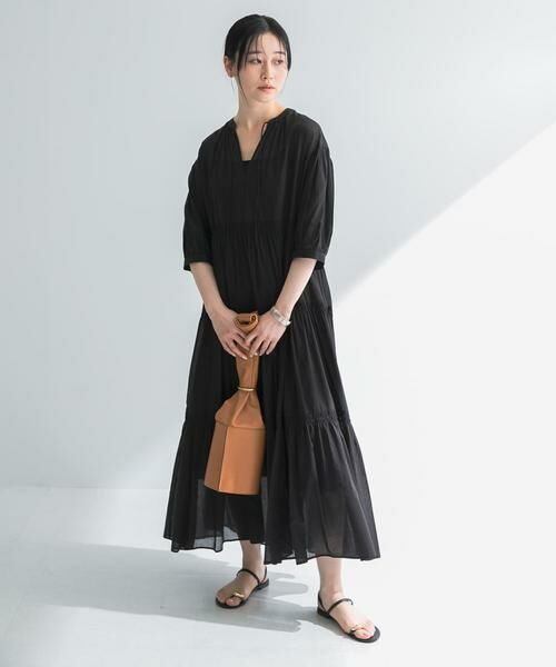 URBAN RESEARCH / アーバンリサーチ ワンピース | コットンボイルティアードワンピース | 詳細19