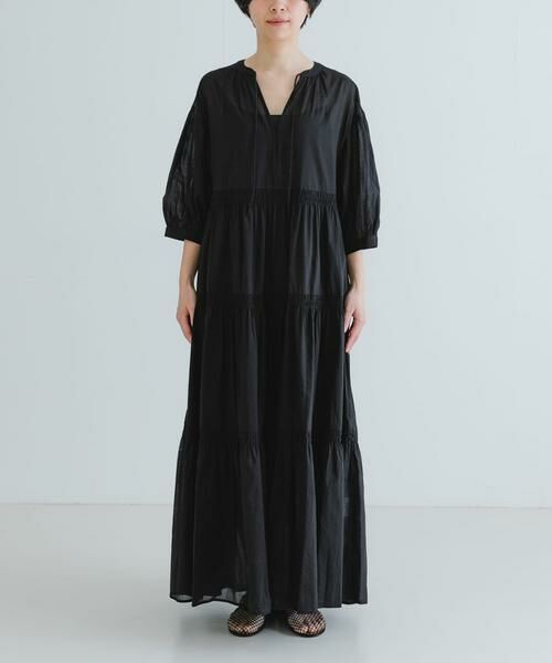 URBAN RESEARCH / アーバンリサーチ ワンピース | コットンボイルティアードワンピース | 詳細21