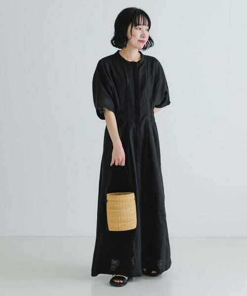 URBAN RESEARCH / アーバンリサーチ ワンピース | 『2サイズ展開』タックデザインリネンワンピース | 詳細10