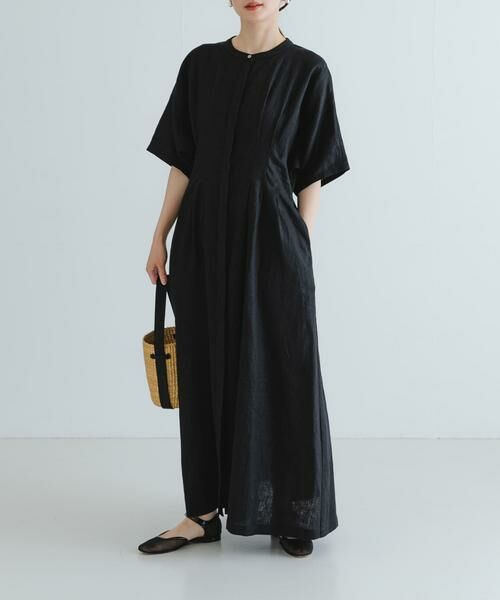 URBAN RESEARCH / アーバンリサーチ ワンピース | 『2サイズ展開』タックデザインリネンワンピース | 詳細3