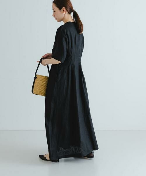 URBAN RESEARCH / アーバンリサーチ ワンピース | 『2サイズ展開』タックデザインリネンワンピース | 詳細4