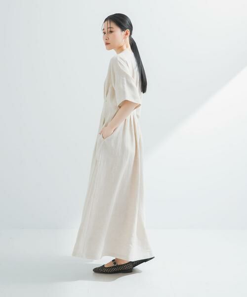 URBAN RESEARCH / アーバンリサーチ ワンピース | 『2サイズ展開』タックデザインリネンワンピース | 詳細26
