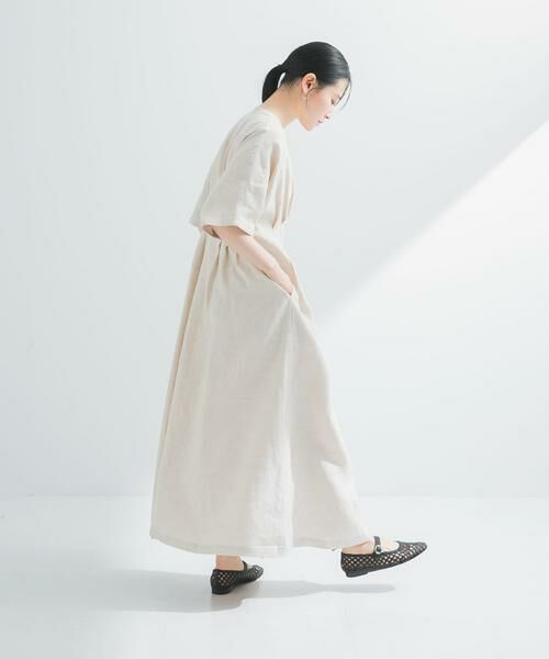 URBAN RESEARCH / アーバンリサーチ ワンピース | 『2サイズ展開』タックデザインリネンワンピース | 詳細28