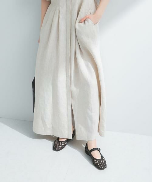 URBAN RESEARCH / アーバンリサーチ ワンピース | 『2サイズ展開』タックデザインリネンワンピース | 詳細18