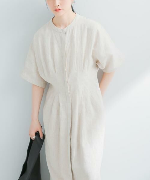 URBAN RESEARCH / アーバンリサーチ ワンピース | 『2サイズ展開』タックデザインリネンワンピース | 詳細19