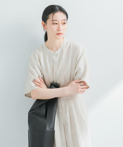 URBAN RESEARCH / アーバンリサーチ ワンピース | 『2サイズ展開』タックデザインリネンワンピース | 詳細20