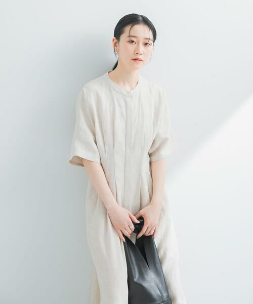 URBAN RESEARCH / アーバンリサーチ ワンピース | 『2サイズ展開』タックデザインリネンワンピース | 詳細22