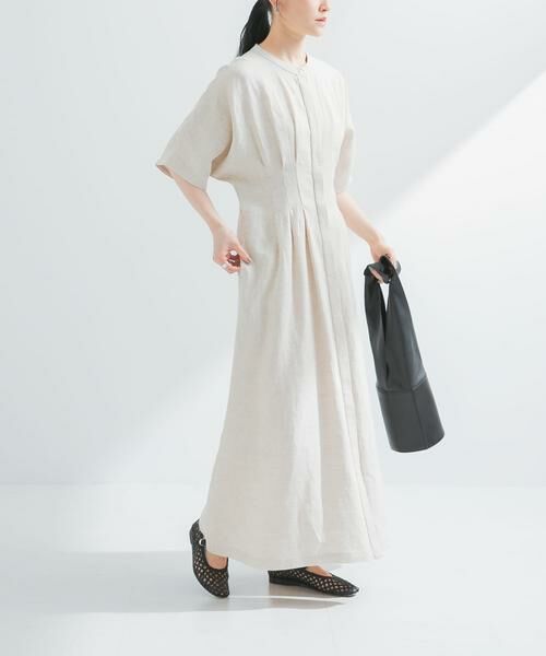 URBAN RESEARCH / アーバンリサーチ ワンピース | 『2サイズ展開』タックデザインリネンワンピース | 詳細25