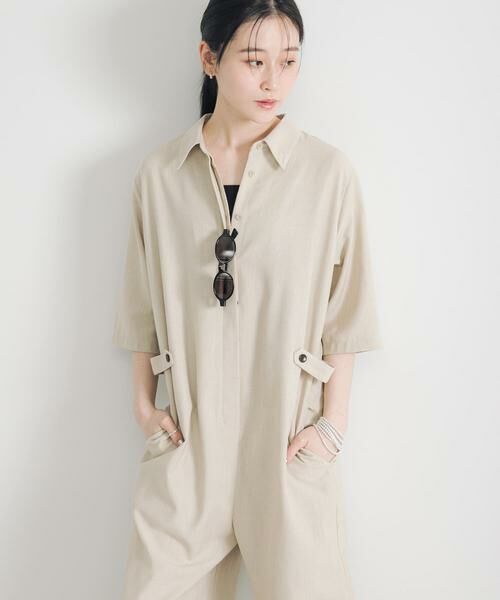 URBAN RESEARCH / アーバンリサーチ サロペット・オールインワン | 『2サイズ展開』リネンブレンドジャンプスーツ | 詳細15